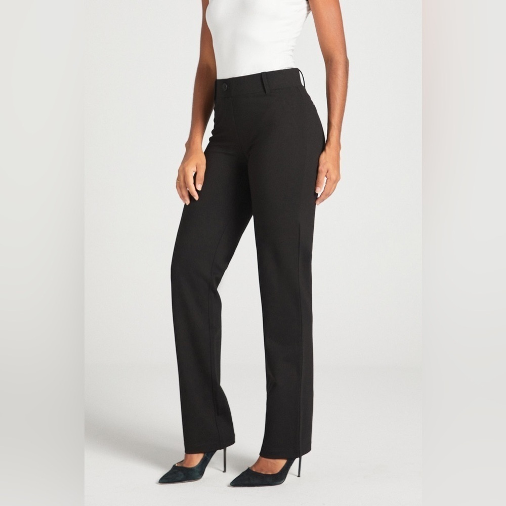 Betabrand Classic Dress Pant Yoga Pant | Straight - Small Petite